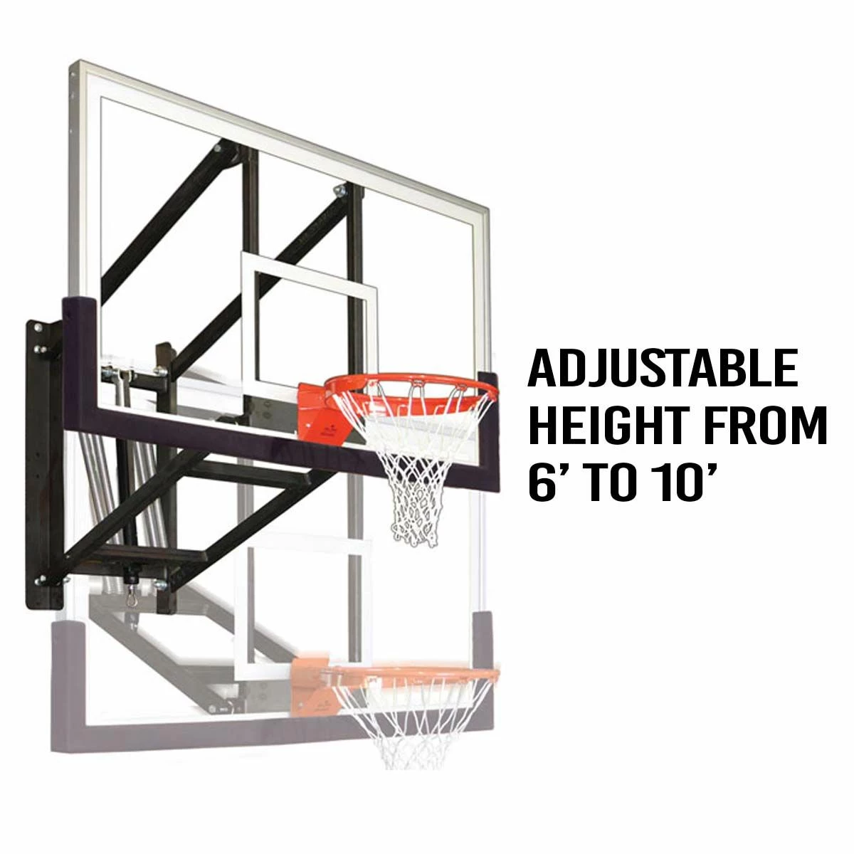 First Team WallMonster Adjustable Wall Mounted Basketball Hoop 3 First Team WallMonster Adjustable Wall Mounted Basketball Hoop - Image 3