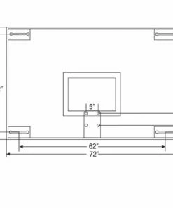 Bison 48" Tall Glass Basketball Backboard, BA48 5 Bison 48" Tall Glass Basketball Backboard, BA48 -Basketball Sales Store a55 302 new 01 1