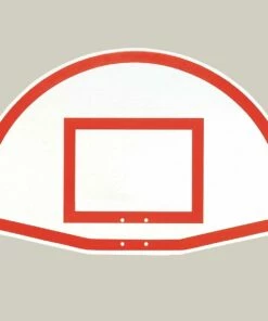 Bison Aluminum Fan Basketball Backboard, w/ Border, BA475SS