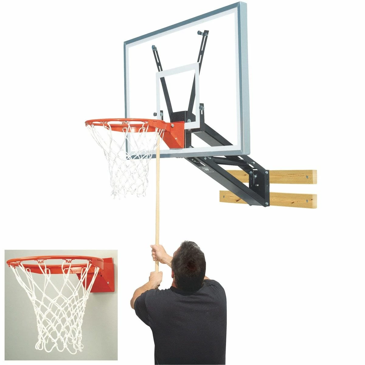 Bison QuickChange Acrylic Basketball Wall Shooting Station 1 Bison QuickChange Acrylic Basketball Wall Shooting Station