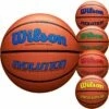 Wilson Intermediate 28.5 Evolution Basketball, Navy, Royal, Green, Scarlet Green