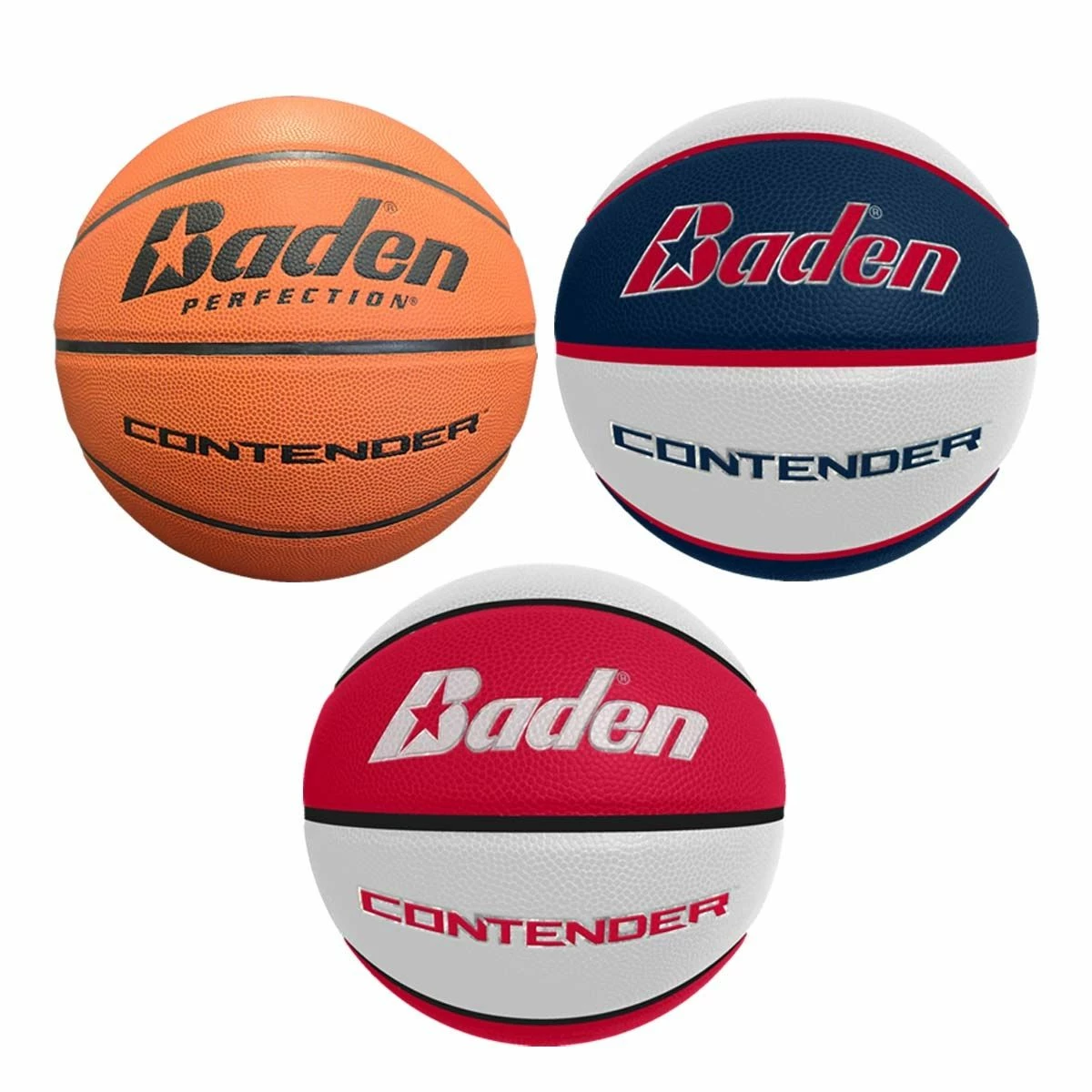 Baden B285W Contender Composite Basketball, WOMEN'S & YOUTH, 28.5" Navy/White 2 Baden B285W Contender Composite Basketball, WOMEN'S & YOUTH, 28.5" Navy/White - Image 2