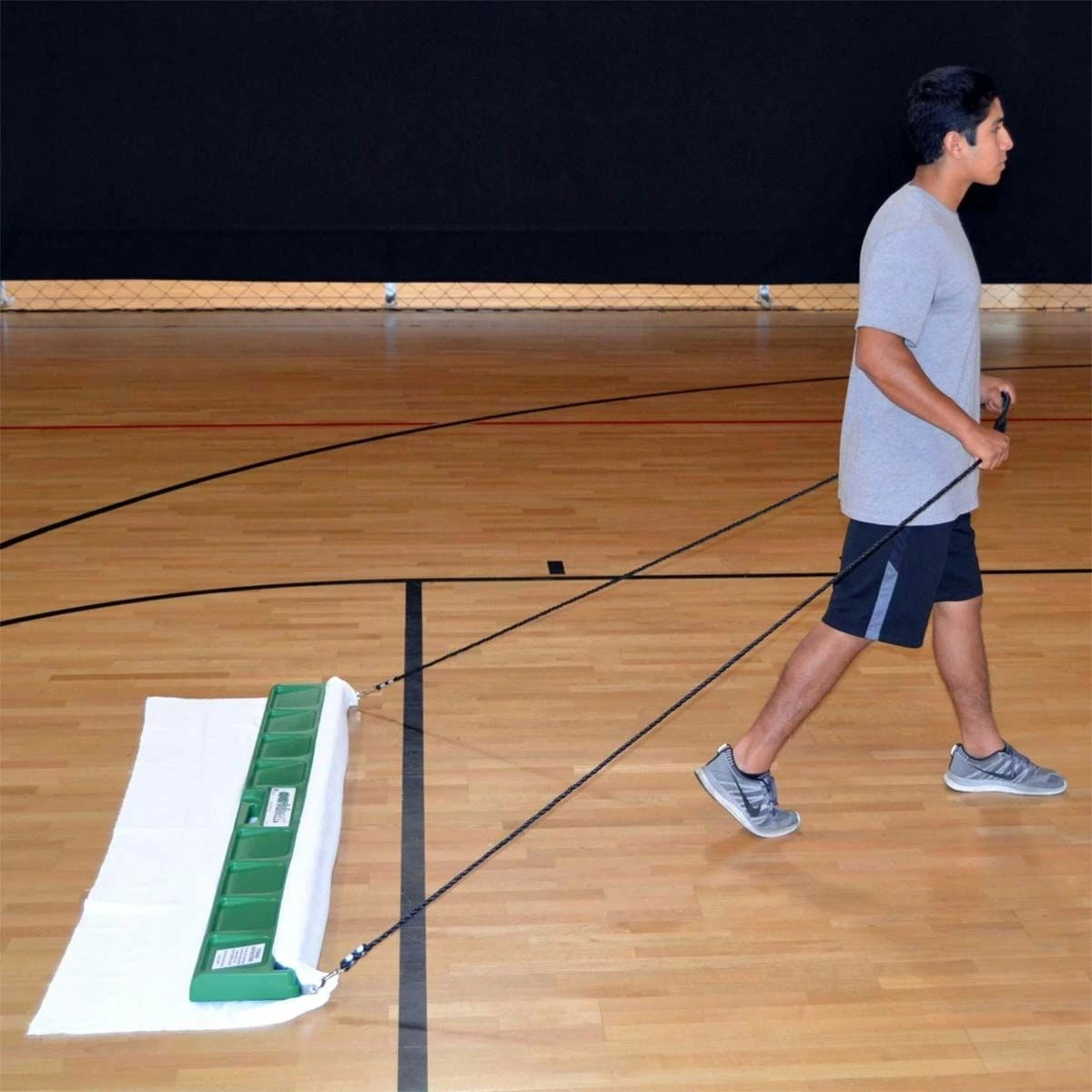 Court Clean 6' Basketball Court Cleaning Damp Mop System, TKH102 1 Court Clean 6' Basketball Court Cleaning Damp Mop System, TKH102