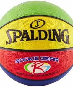 Spalding Rookie 27.5" Junior Basketball, Multi-Color