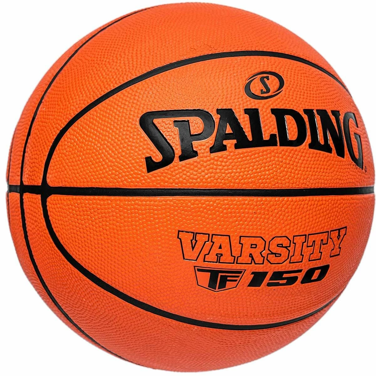 Spalding Varsity TF-150 28.5" Women's/Youth Rubber Basketball 2 Spalding Varsity TF-150 28.5" Women's/Youth Rubber Basketball - Image 2