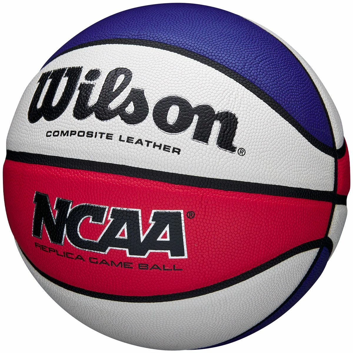 Wilson NCAA Replica 29.5" Men's Basketball, Red/White/Blue 3 Wilson NCAA Replica 29.5" Men's Basketball, Red/White/Blue - Image 3