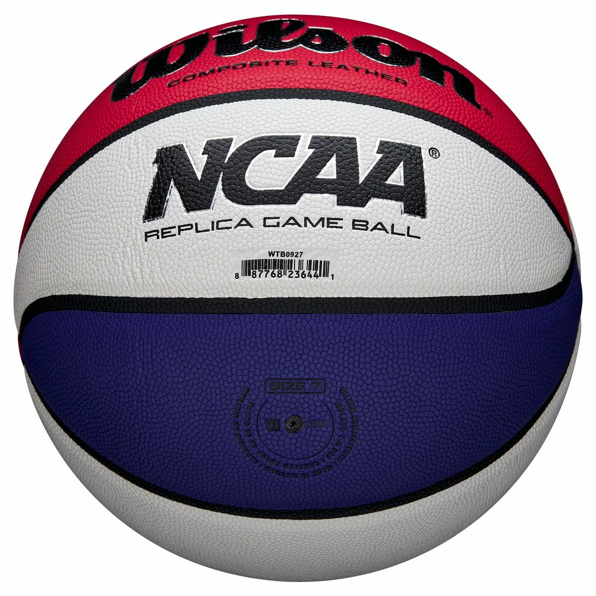Wilson NCAA Replica 29.5" Men's Basketball, Red/White/Blue 4 Wilson NCAA Replica 29.5" Men's Basketball, Red/White/Blue - Image 4