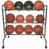 Champion 12 Ball Wide Base Basketball Ball Rack, BRC3