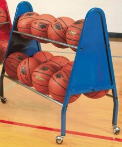 Bison 12 Ball Heavy Duty Basketball Cart, BA125