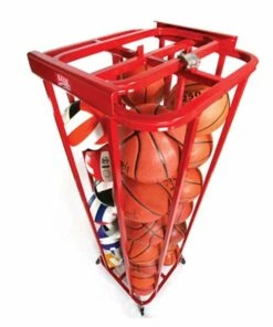 Blazer 4827 Space Mizer Lockable Vertical Ball Carrier Maroon -Basketball Sales Store a60 282 1 1