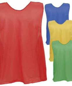 Champion ADULT Scrimmage Vest Pinnie, Open Bottom, PSA Scarlet