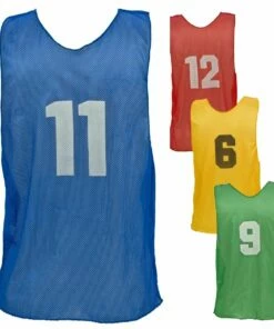 Champion YOUTH Numbered Scrimmage Vest Pinnies, PSYN Scarlet