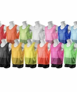 Kwik Goal ADULT 19A1 Deluxe Soccer Scrimmage Vest Pinnie Hi-Vis Orange