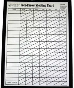 KBA Basketball Free-Throw Dry-Erase Shot Chart
