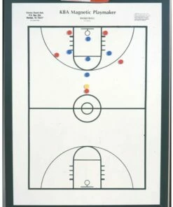 KBA Magnetic Playmaker Basketball Coaching Board, 24"x36"