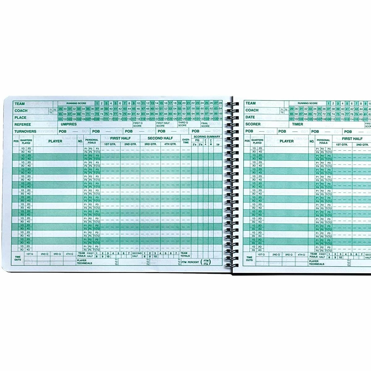 Mark V Official Basketball Scorebook 2 Mark V Official Basketball Scorebook - Image 2