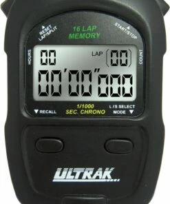 Ultrak 460 16 Lap Memory Stopwatch Red