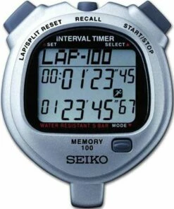 Seiko S057 100 Lap Memory Interval Stopwatch